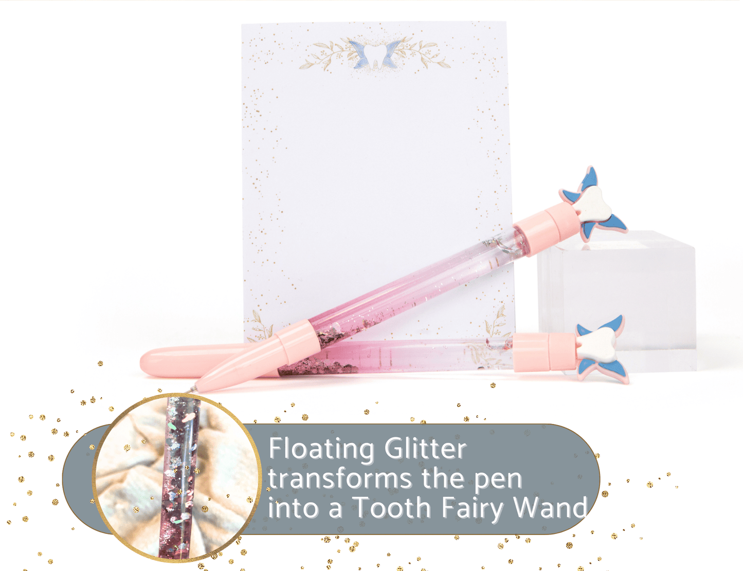 Tooth Fairy Wand Pen & Notepad Set - 20MomentsofTooth