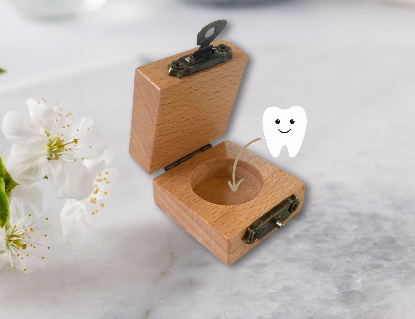 Tooth Fairy Box with Soft Tooth Pouch (Magnetic or Clasp Closure Sets)