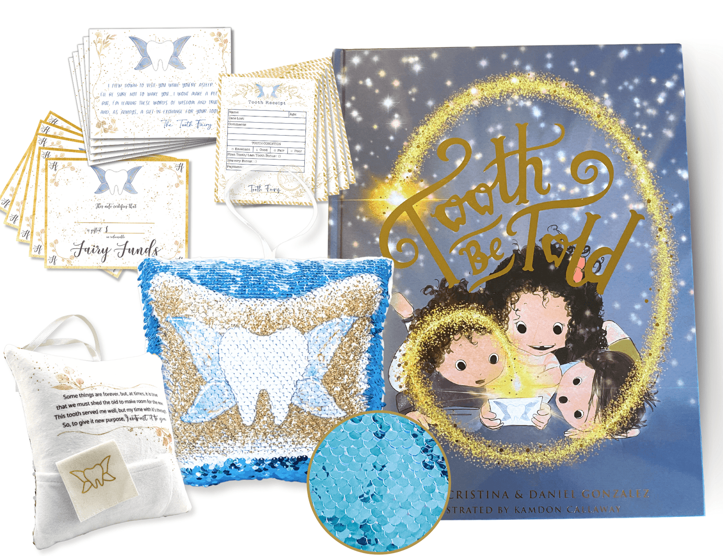 Tooth Fairy Pillow, Book, and Letter Kit