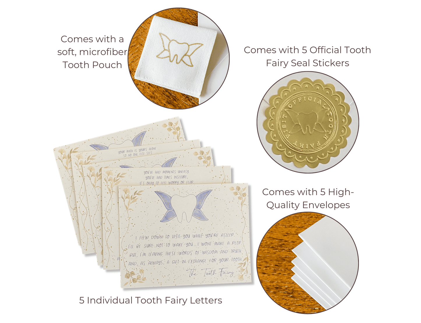 Tooth Fairy Letter Kit, 5 pack - 20MomentsofTooth
