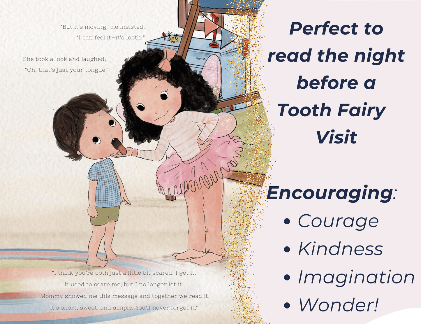 Tooth Fairy Pillow Kit w/ Tooth Fairy Book for Kids- Tooth Be Told Book, Fairy Letter Kit, & Tooth Fairy Pillow - 20MomentsofTooth