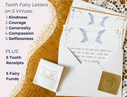 Tooth Fairy Pillow Kit w/ Tooth Fairy Book for Kids- Tooth Be Told Book, Fairy Letter Kit, & Tooth Fairy Pillow - 20MomentsofTooth