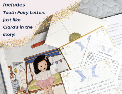 Tooth Fairy Pillow Kit w/ Tooth Fairy Book for Kids- Tooth Be Told Book, Fairy Letter Kit, & Tooth Fairy Pillow - 20MomentsofTooth