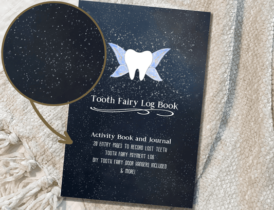 Tooth Fairy Log Book and Keepsake Journal, Night Sky - 20MomentsofTooth