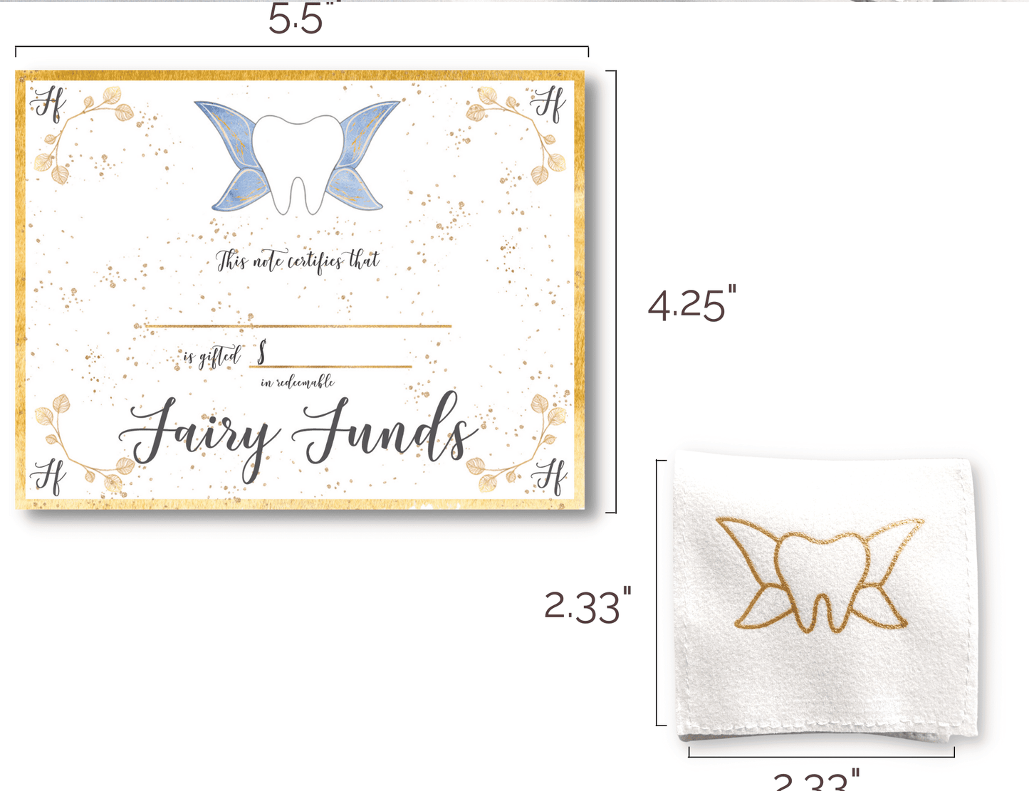 "Fairy Funds" Tooth Fairy Certificates