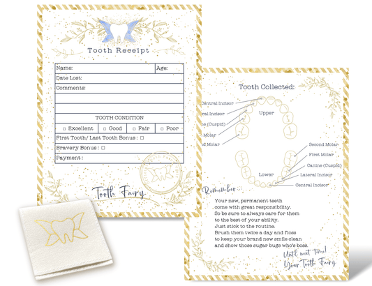Tooth Fairy Receipt Card Set - 20MomentsofTooth