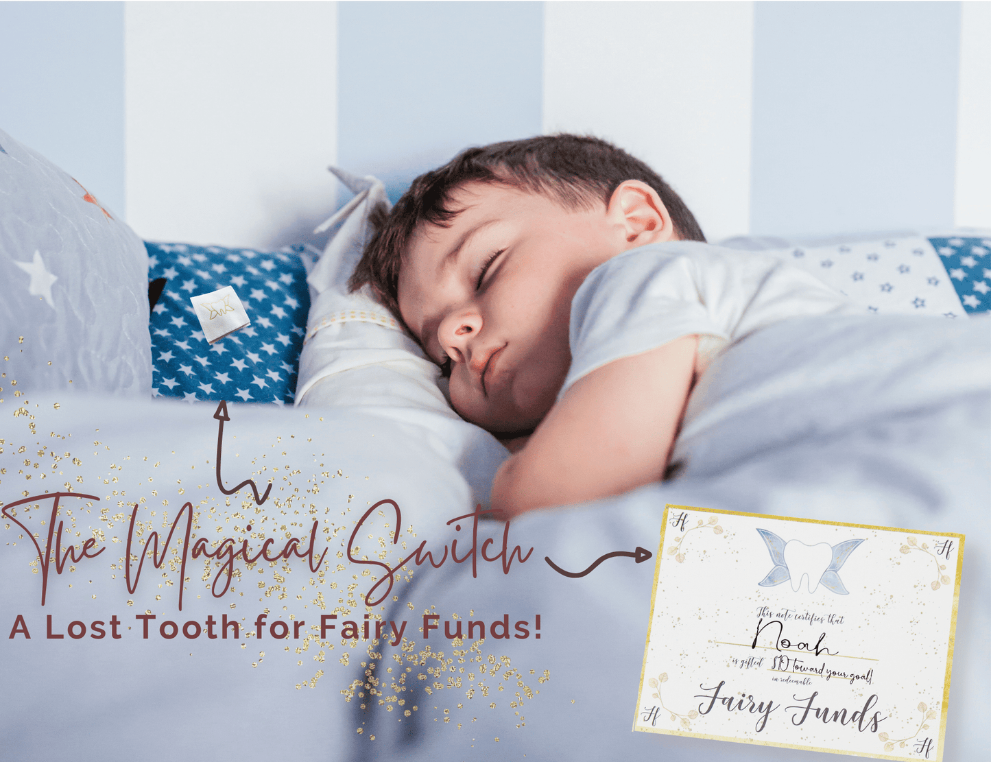 Customizable Tooth Fairy Certificates, a Cash Alternative, pack of 20